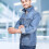 (XL) Mens Jacket Light Blue Denim Jeans Coat 5