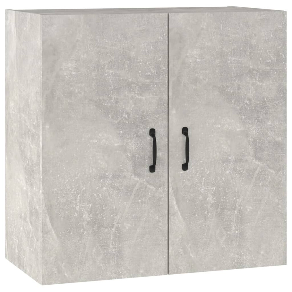 Vidaxl (Concrete Grey) Wall Cabinet Hanging Storage Cabinet Wall Cupboard Engineered Wood