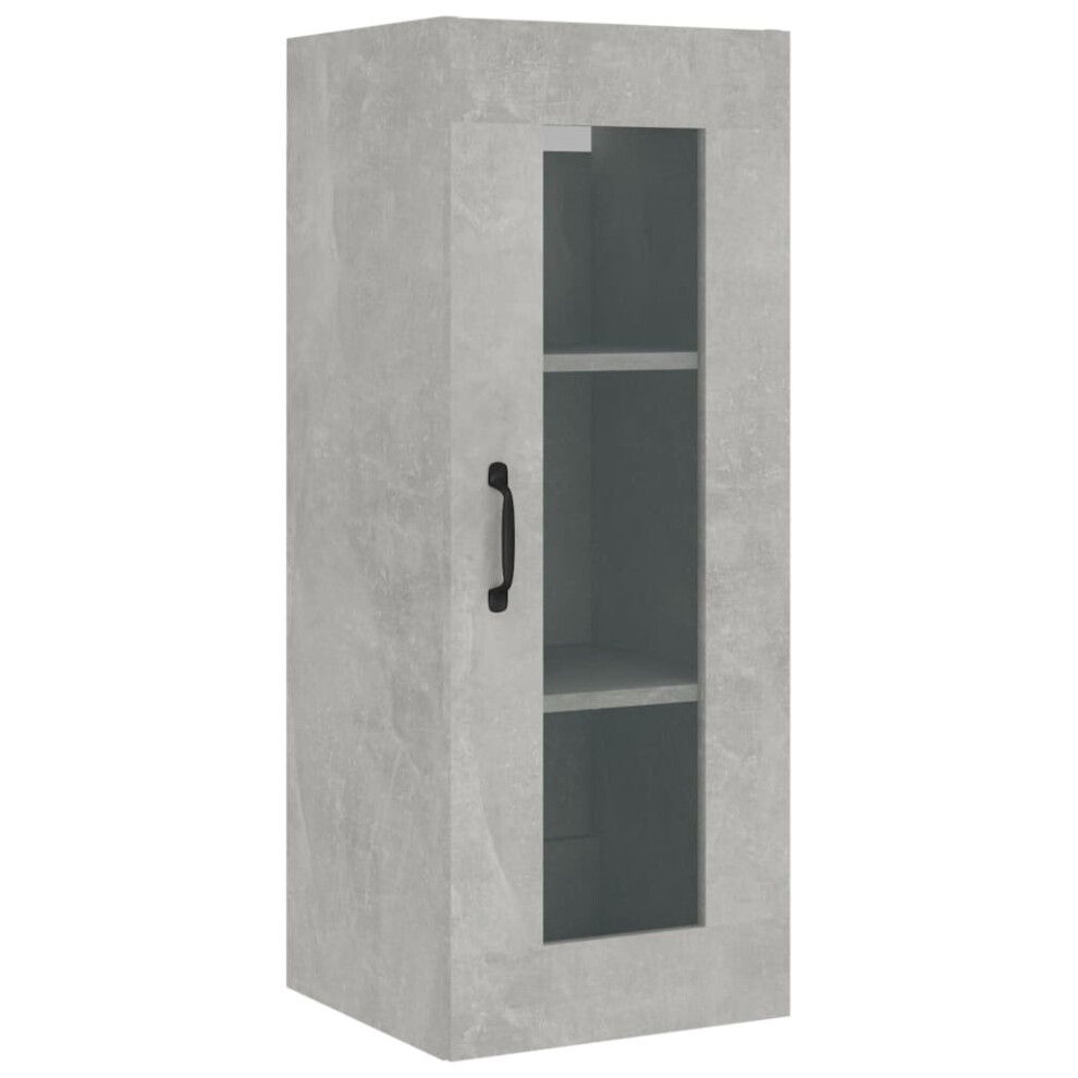 (Concrete grey) vidaXL Hanging Wall Cabinet Indoor Wall Mounted Storage Cabinet Multi Colours