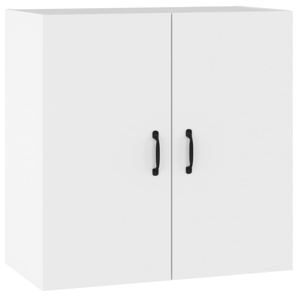 (White) vidaXL Wall Cabinet Hanging Storage Cabinet Wall Cupboard Engineered Wood