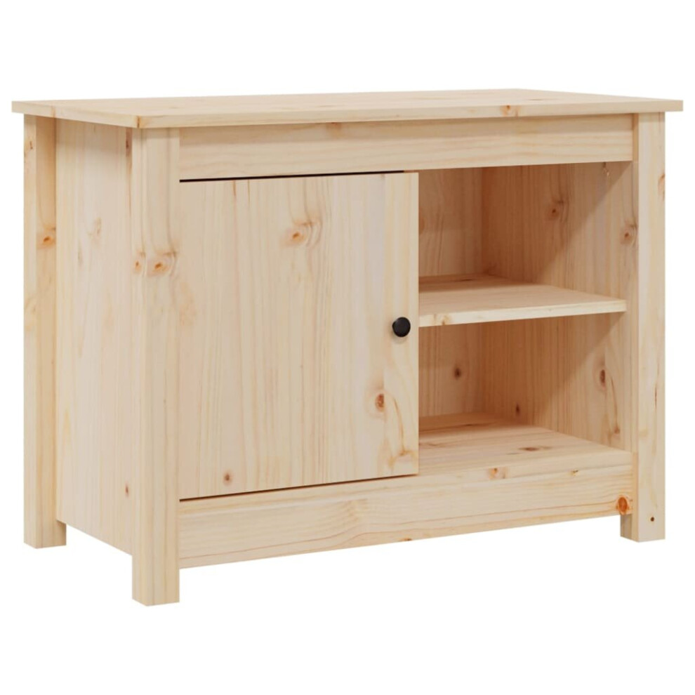 Vidaxl (Brown) Solid Wood Pine Tv Cabinet Wooden Tv Console Sideboard Multi Colours Brown