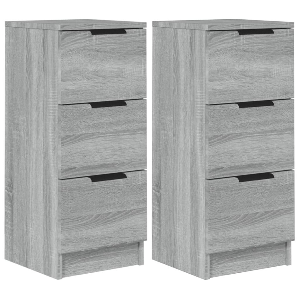 (Grey sonoma, 2) vidaXL Sideboard Telephone Cabinet Nightstand Side Cabinet Engineered Wood