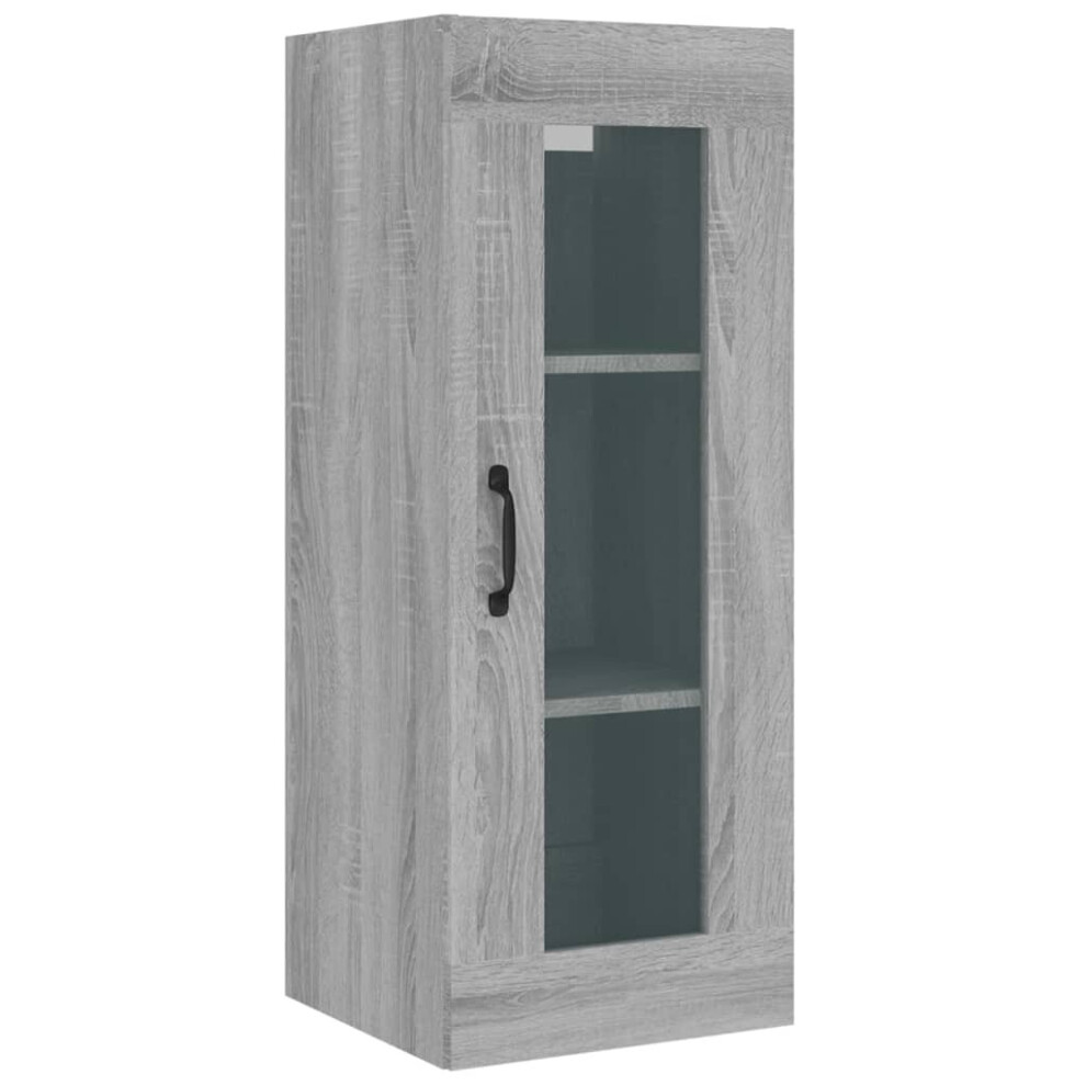 (Grey sonoma) vidaXL Hanging Wall Cabinet Indoor Wall Mounted Storage Cabinet Multi Colours