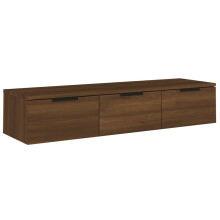 (Brown oak) vidaXL Wall Cabinet Floating TV Unit Media Cabinet Storage Engineered Wood