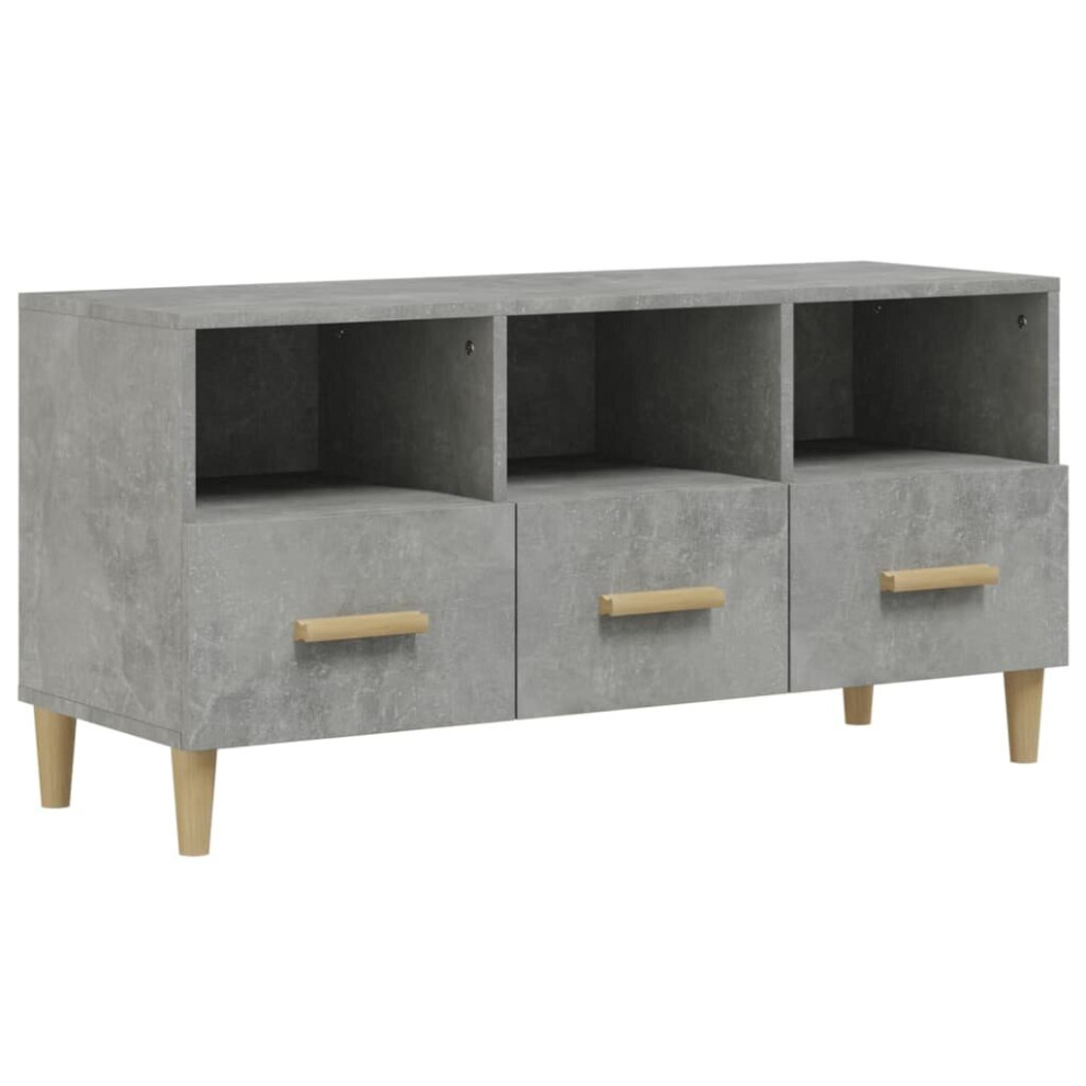 Vidaxl (Concrete Grey) Tv Cabinet Engineered Wood Indoor Living Room Tv Unit Multi Colours