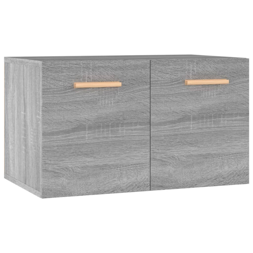 (Grey sonoma) vidaXL Wall Cabinet Engineered Wood Floating Hanging Cabinet Multi Colours