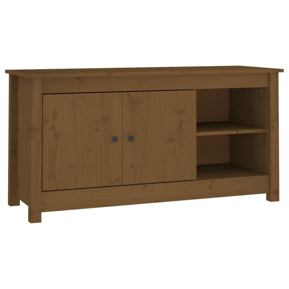 Vidaxl (Honey Brown) Solid Wood Pine Tv Cabinet Tv Console Media Unit Cabinet Multi Colours