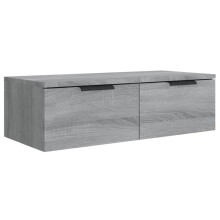 (Grey sonoma) vidaXL Wall Cabinet Floating TV Unit Wall Mount Media Cabinet Engineered Wood