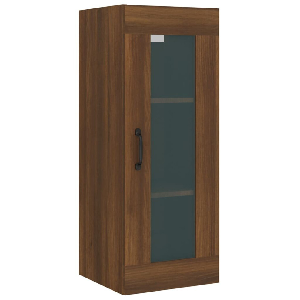 (Brown oak) vidaXL Hanging Wall Cabinet Indoor Wall Mounted Storage Cabinet Multi Colours