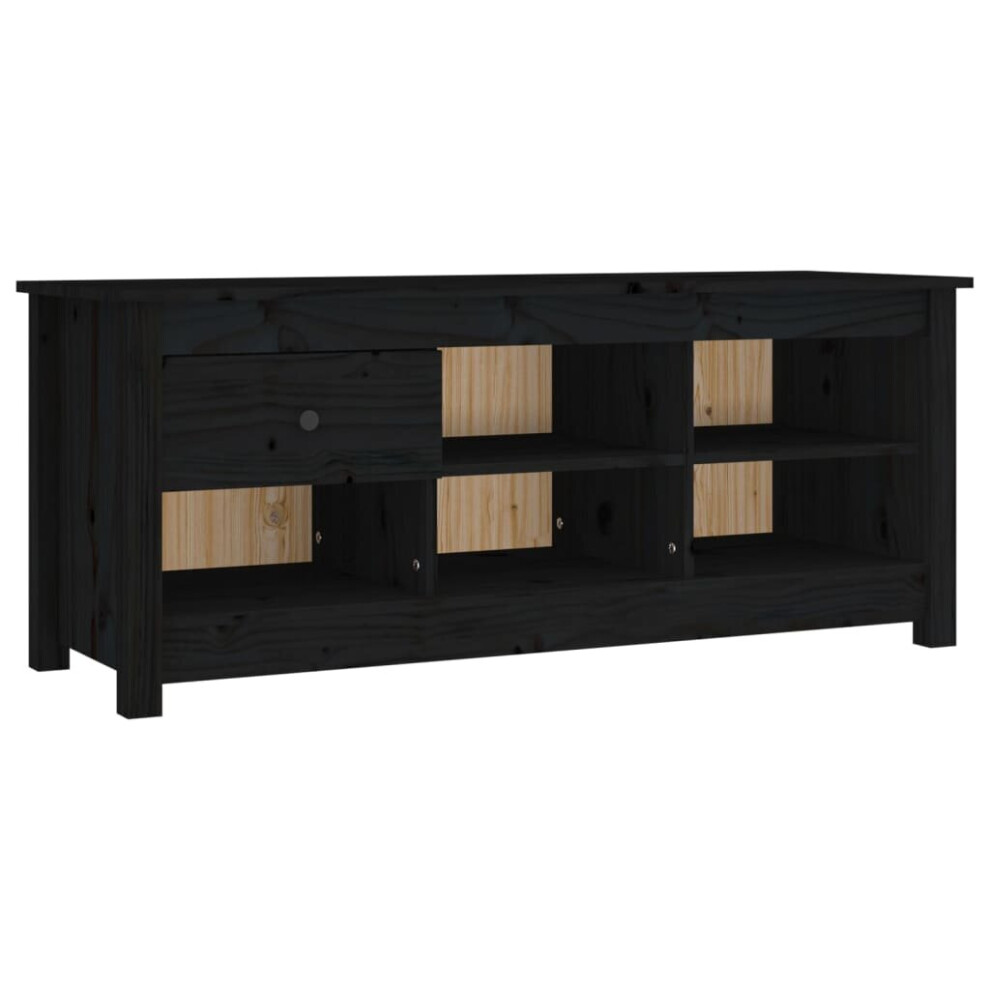 Vidaxl (Black) Solid Wood Pine Shoe Cabinet Hallway Shoe Storage Rack Multi Colours Black