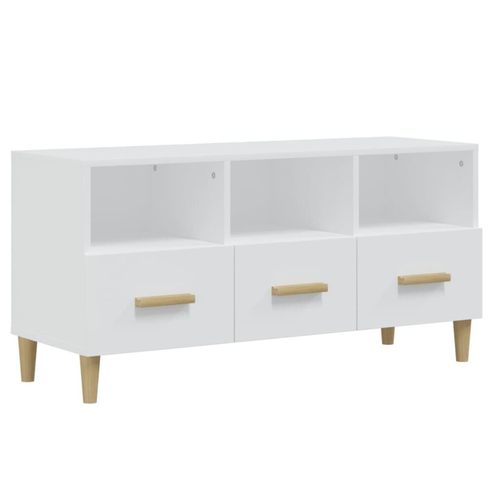 Vidaxl (White) Tv Cabinet Engineered Wood Indoor Living Room Tv Unit Multi Colours