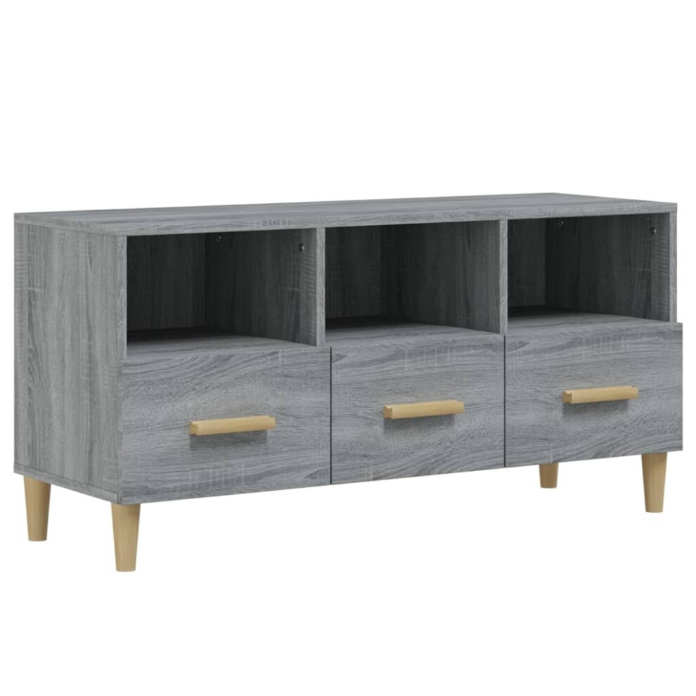 Vidaxl ( Sonoma) Tv Cabinet Engineered Wood Indoor Living Room Tv Unit Multi Colours Grey