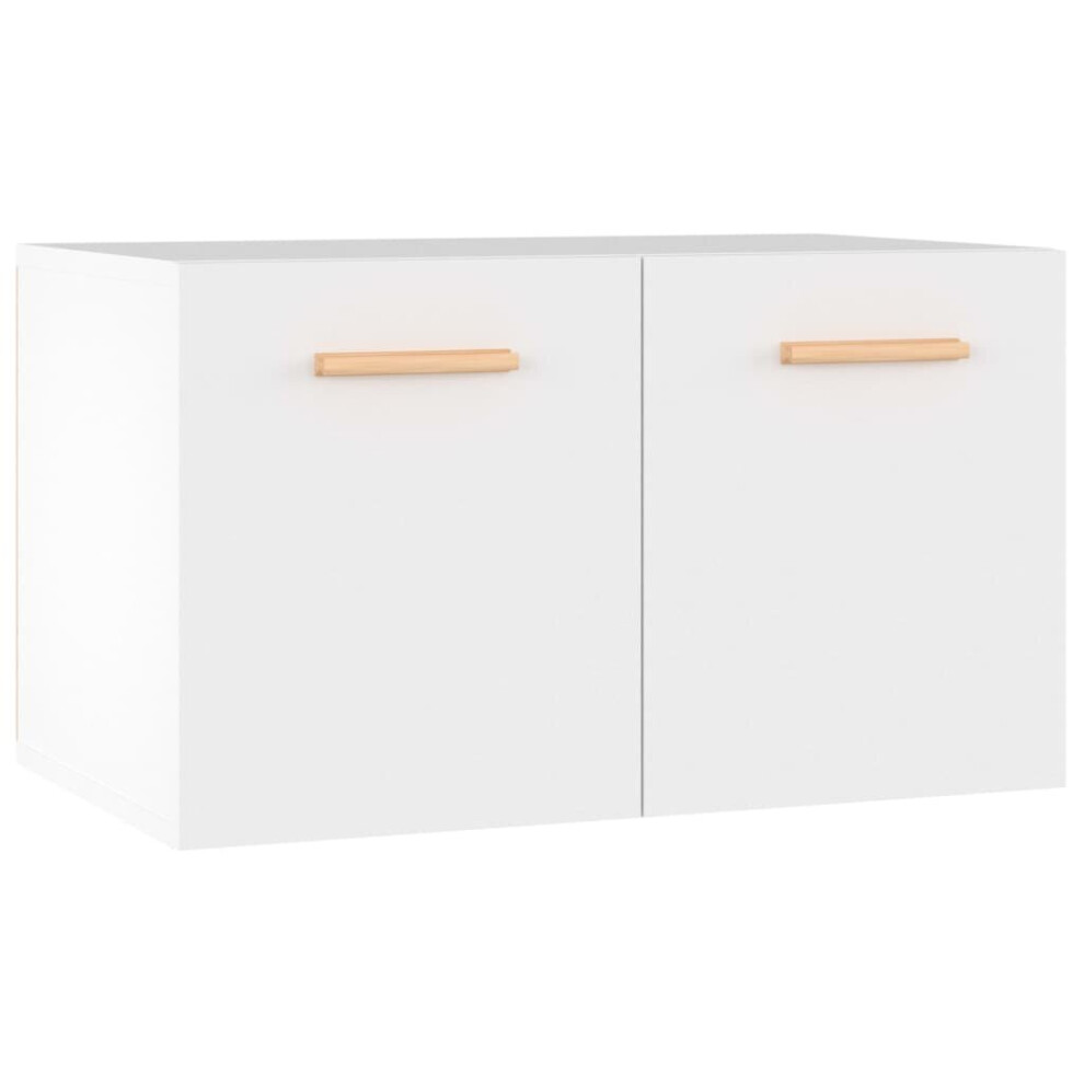 Vidaxl (White) Wall Cabinet Hanging Storage Cabinet Wall Cupboard Engineered Wood White