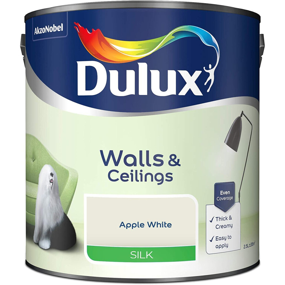 Dulux Luxurious Silk Apple White 2.5L