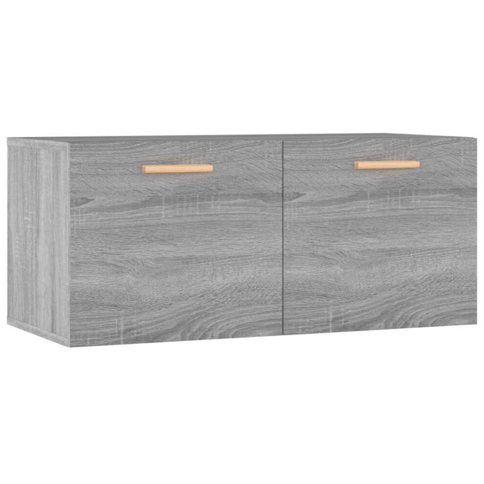 (Grey sonoma) vidaXL Wall Cabinet Engineered Wood Floating Hanging Cabinet Multi Colours