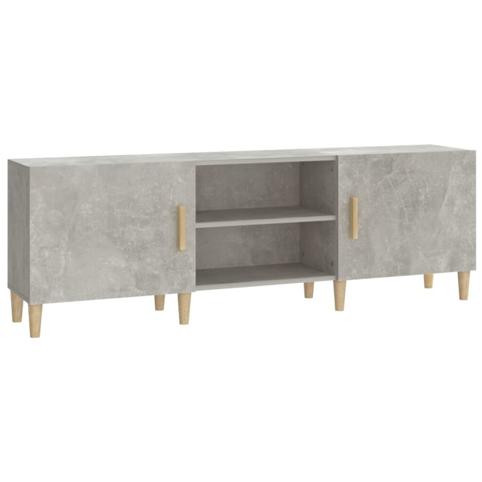 Vidaxl (Concrete ) Tv Cabinet Engineered Wood Indoor Tv Console Media Unit Multi Colours Grey