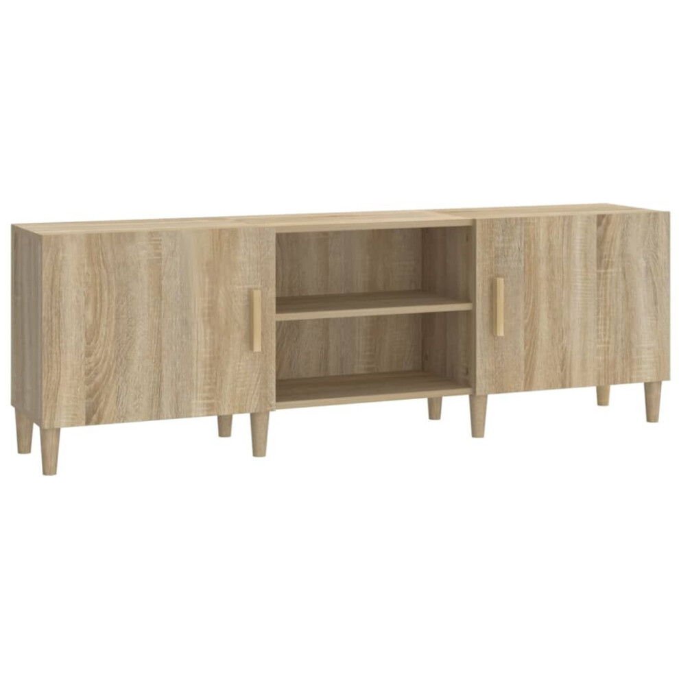 VIDAXL TV Cabinet - 2 Door - 2 Shelf - Sonoma Oak - Image 3