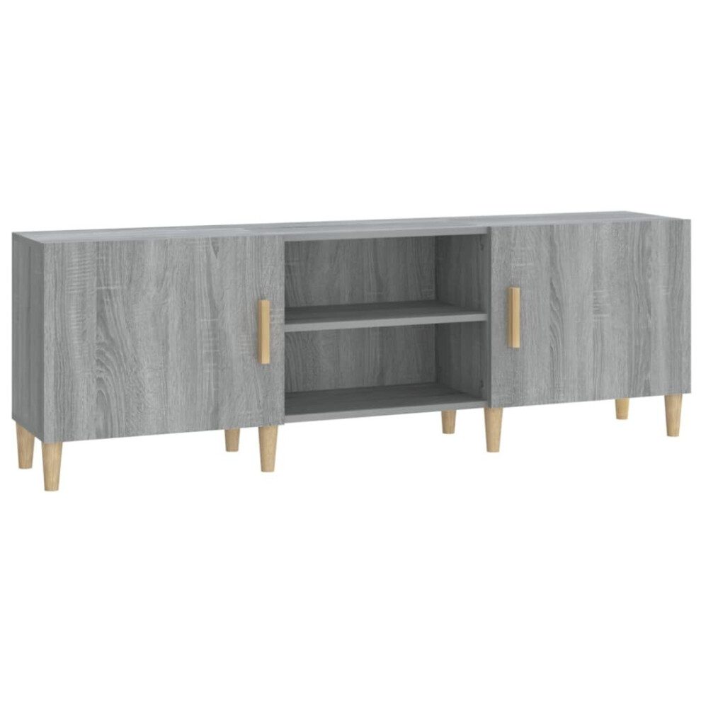 (Grey sonoma) vidaXL TV Cabinet Engineered Wood Indoor TV Console Media Unit Multi Colours