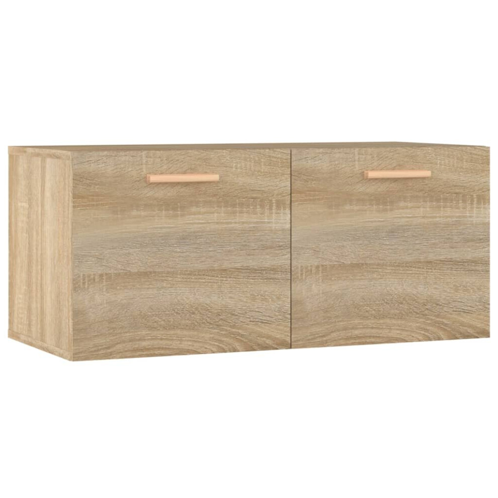 Vidaxl (Sonoma Oak) Wall Cabinet Hanging Storage Cabinet Wall Cupboard Engineered Wood