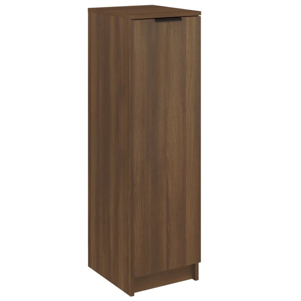 (Brown oak) vidaXL Shoe Cabinet Engineered Wood Hallway Shoe Storage Cupboard Shoe Holder