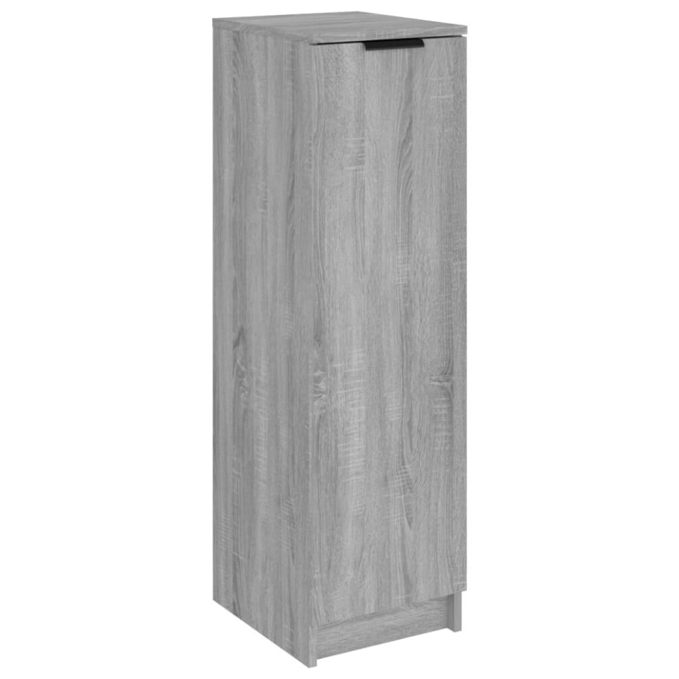 Vidaxl (Grey Sonoma) Shoe Cabinet Engineered Wood Hallway Shoe Storage Cupboard Shoe Holder