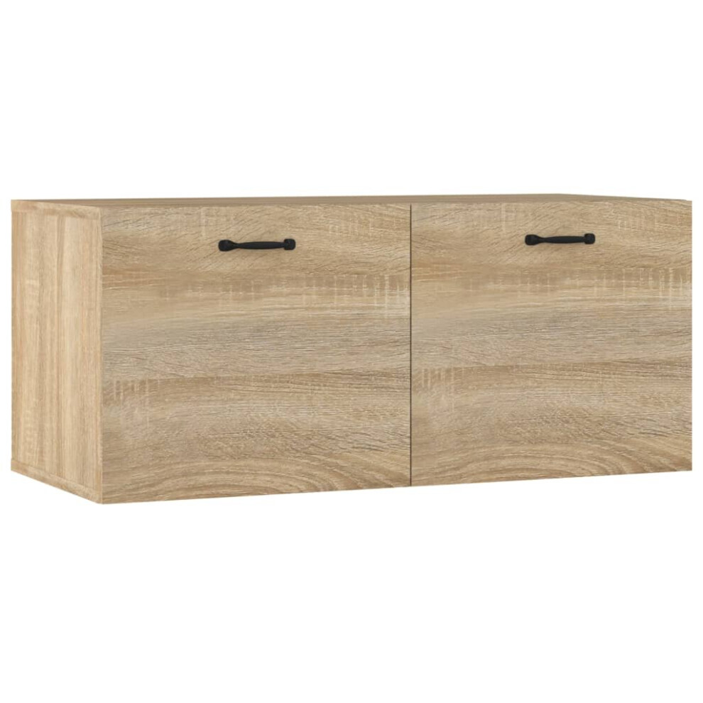 Vidaxl (Sonoma Oka) Wall Cabinet Hanging Tv Unit Cupboard Storage Cabinet Engineered Wood