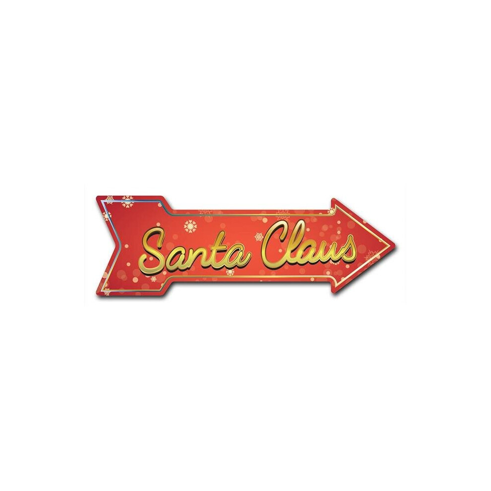 SignMission D-A-999623 6 x 18 in. Indoor & Outdoor Decor Direction Sticker Vinyl Wall Decals - Santa Claus - 24 in.