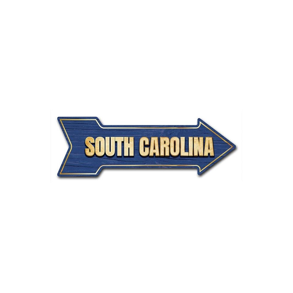 SignMission D-A-999601 6 x 18 in. Indoor & Outdoor Decor Direction Sticker Vinyl Wall Decals - South Carolina - 24 in.
