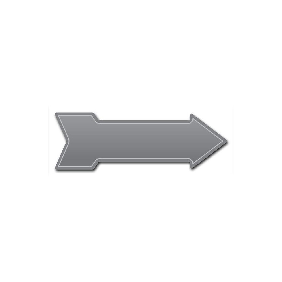 SignMission D-A-10-999839 10 x 30 in. Indoor & Outdoor Decor Direction Sticker Vinyl Wall Decals - Gray - 24 in.