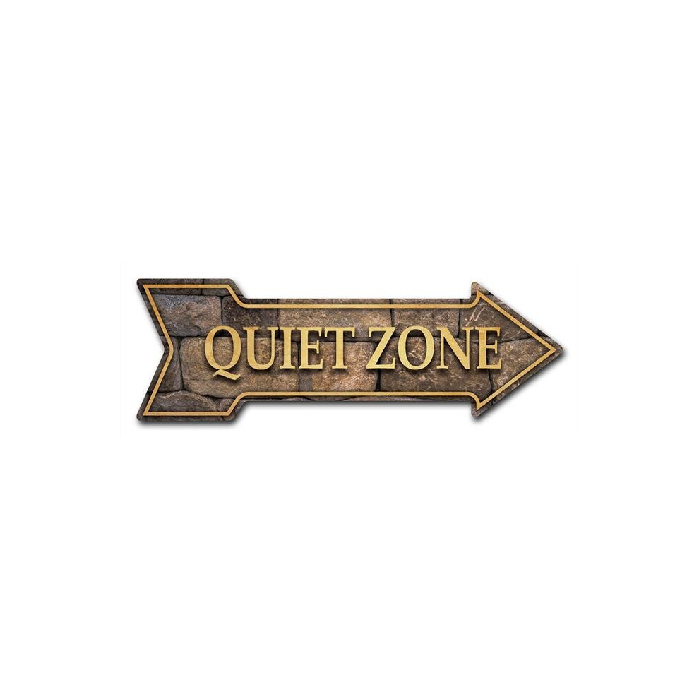 SignMission D-A-999650 6 x 18 in. Indoor & Outdoor Decor Direction Sticker Vinyl Wall Decals - Quiet Zone - 24 in.