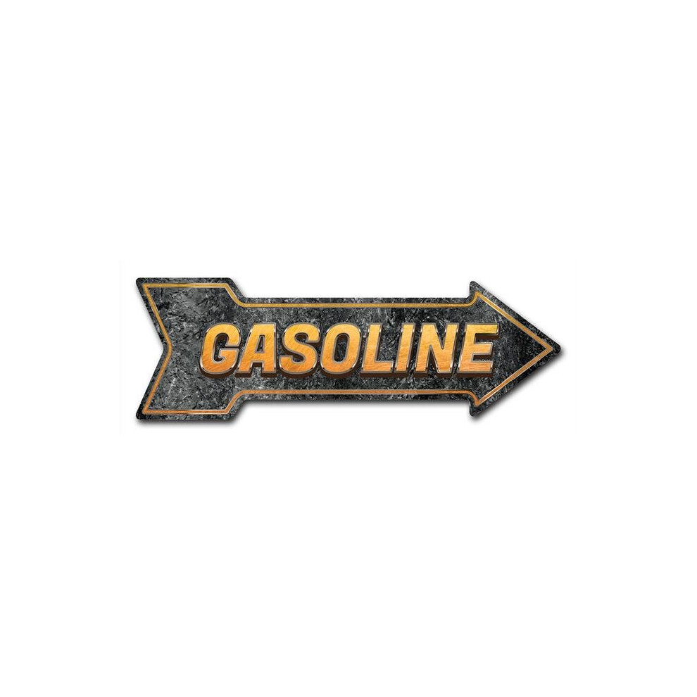 SignMission D-A-10-999849 10 x 30 in. Indoor & Outdoor Decor Direction Sticker Vinyl Wall Decals - Gasoline - 24 in.