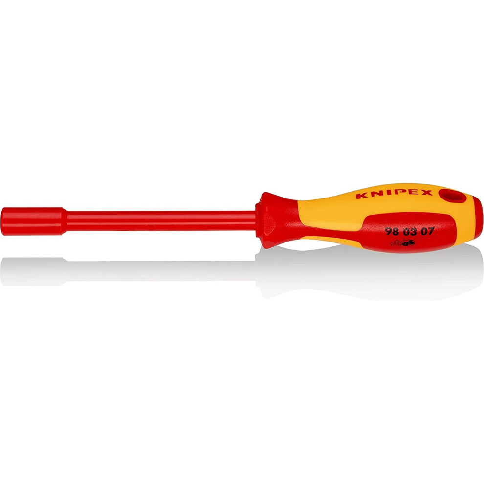 KNIPEX Nut Driver with screwdriver handle 1000V-insulated (237 mm) 98 03 07-image-OPC-PB2TD9R-NEW