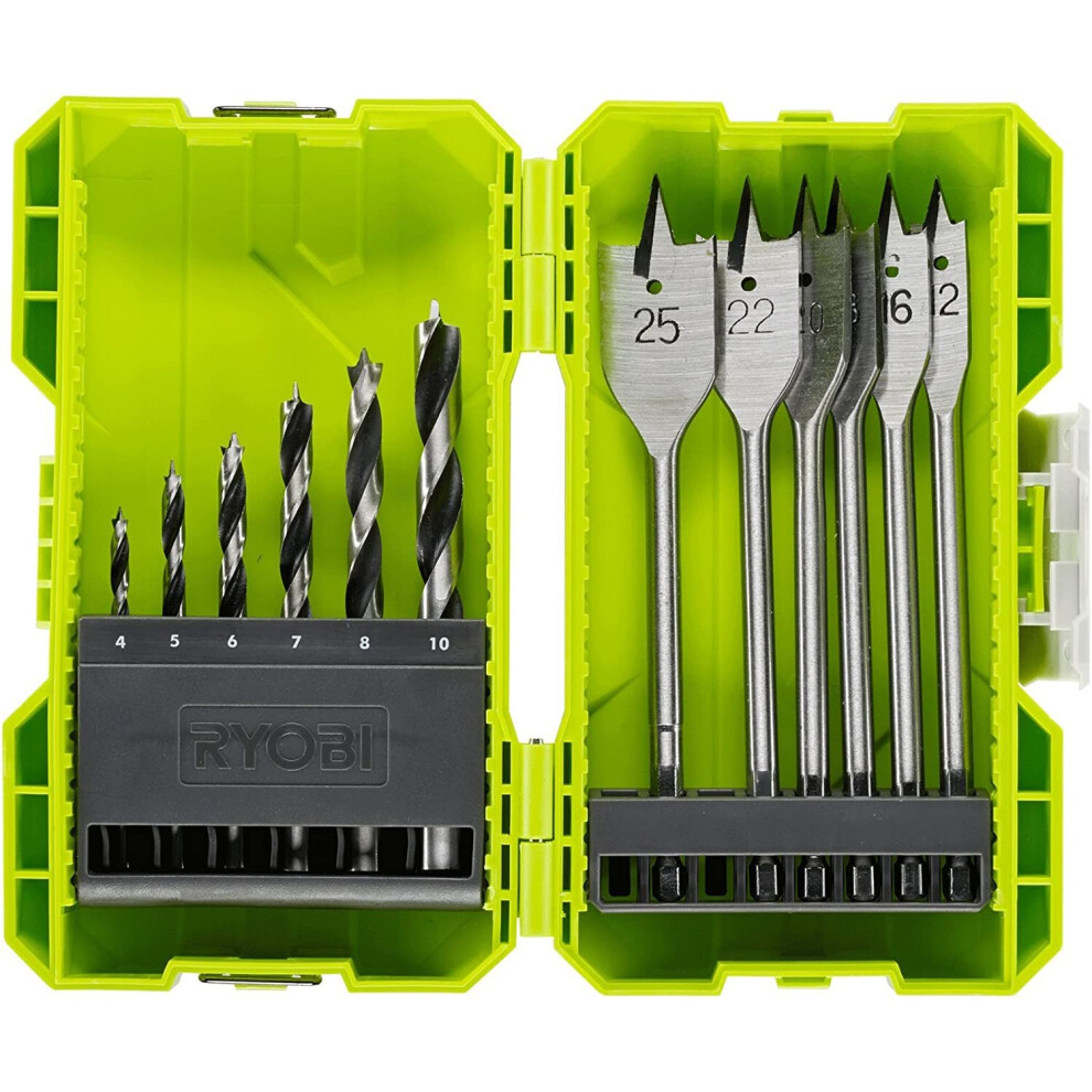 Ryobi RAK12SWD Wood Drill Bit Set