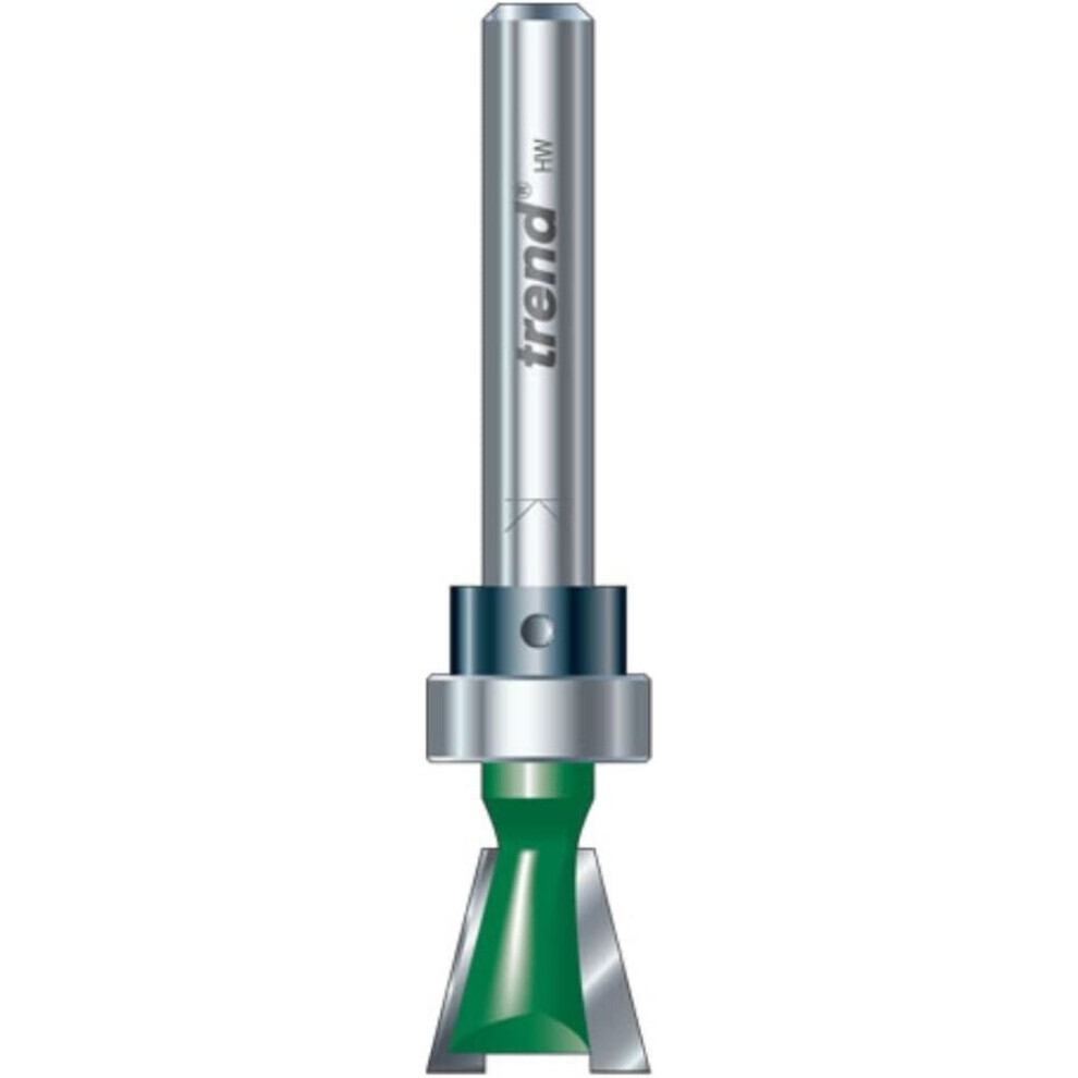 Trend C162AX1/4TC Dovetail 15mm Diameter x 104 Degrees Guided, Silver
