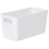 Wham White Wham Plastic Slim Rectangle Storage Basket 20cm x 10cm 1.4L 1