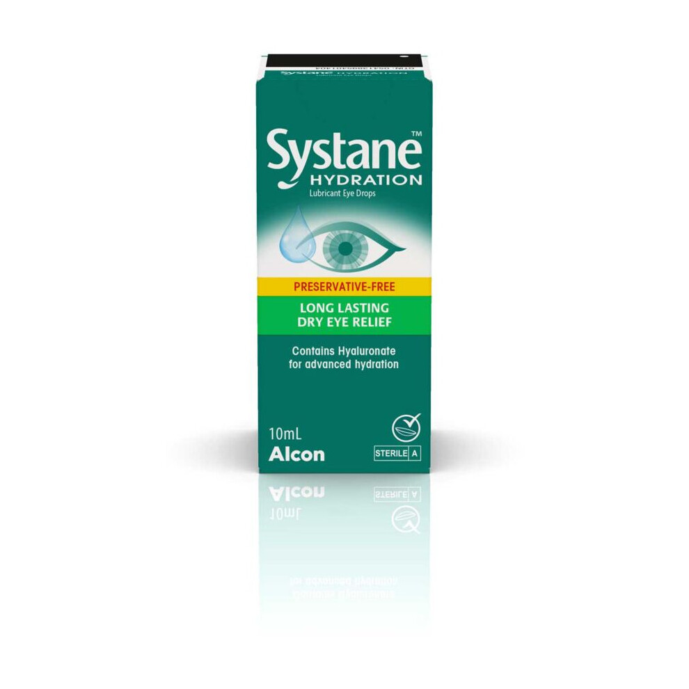 Systane Preservative-Free Hydration Eye Drops 10ml - Gentle, Long-Lasting Lubricant for Dry Eyes