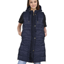 (7-8 Years) Girls Oversized Gilet Mint Long Line Jacket