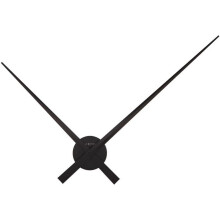 NeXtime very large wall clock "HANDS", only hands, made of aluminium, black, ø 85 cm