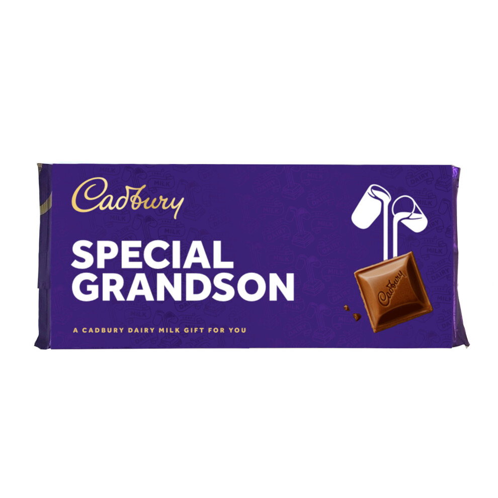 Cadbury Dairy Milk Special Grandson Large 360G Chocolate Bar Gift Any Occasion