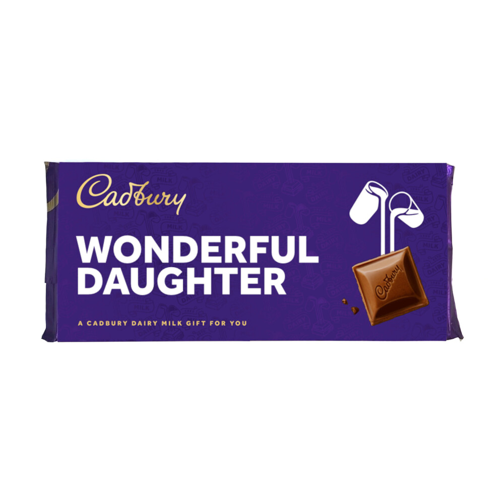 Cadbury Dairy Milk Wonderful Daughter Large 360G Chocolate Bar Gift Any Occasion