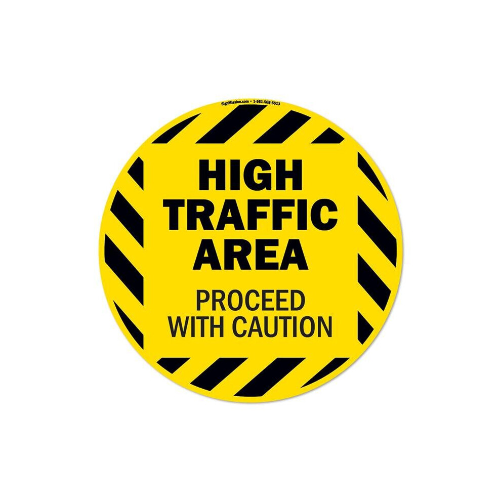 Signmission Fd-C-16-99925 16 X 16 In. Non-Slip Circle Vinyl Floor Decal - High Traffic Area