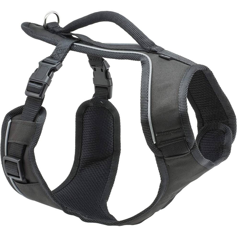 PetSafe EasySport Harness, Medium, Black, Adjustable, Control, Padded for small/ medium/ large dogs