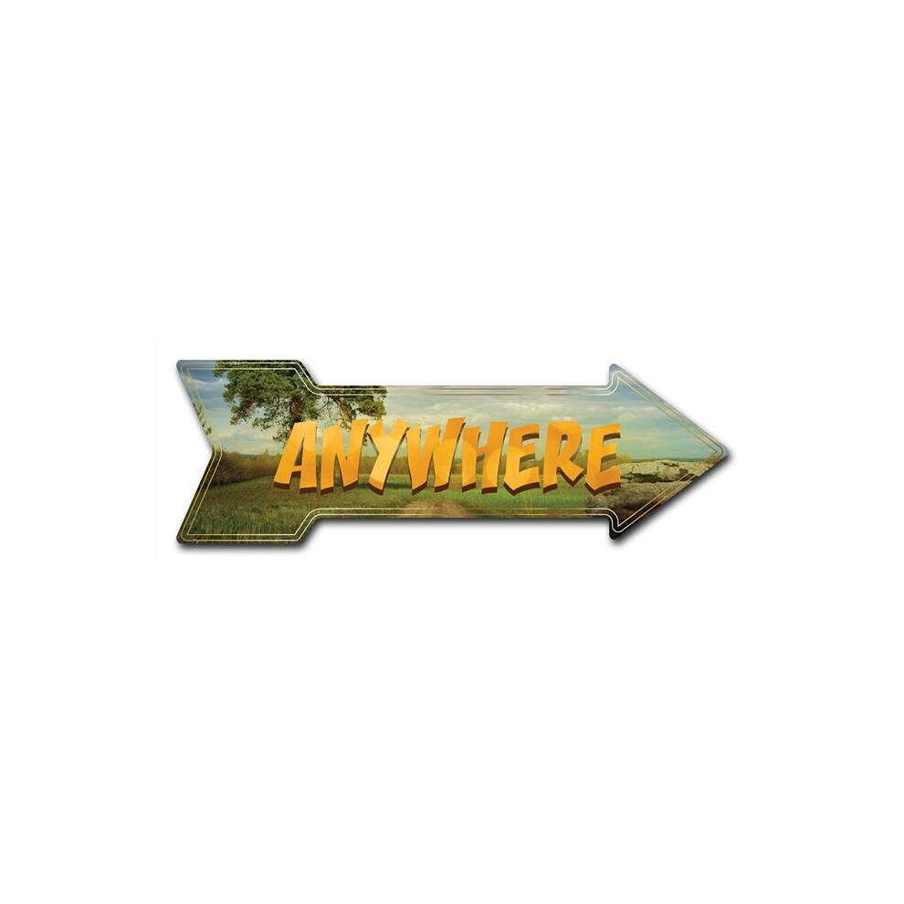 SignMission D-A-999979 6 x 18 in. Indoor & Outdoor Decor Direction Sticker Vinyl Wall Decals - Anywhere - 24 in.