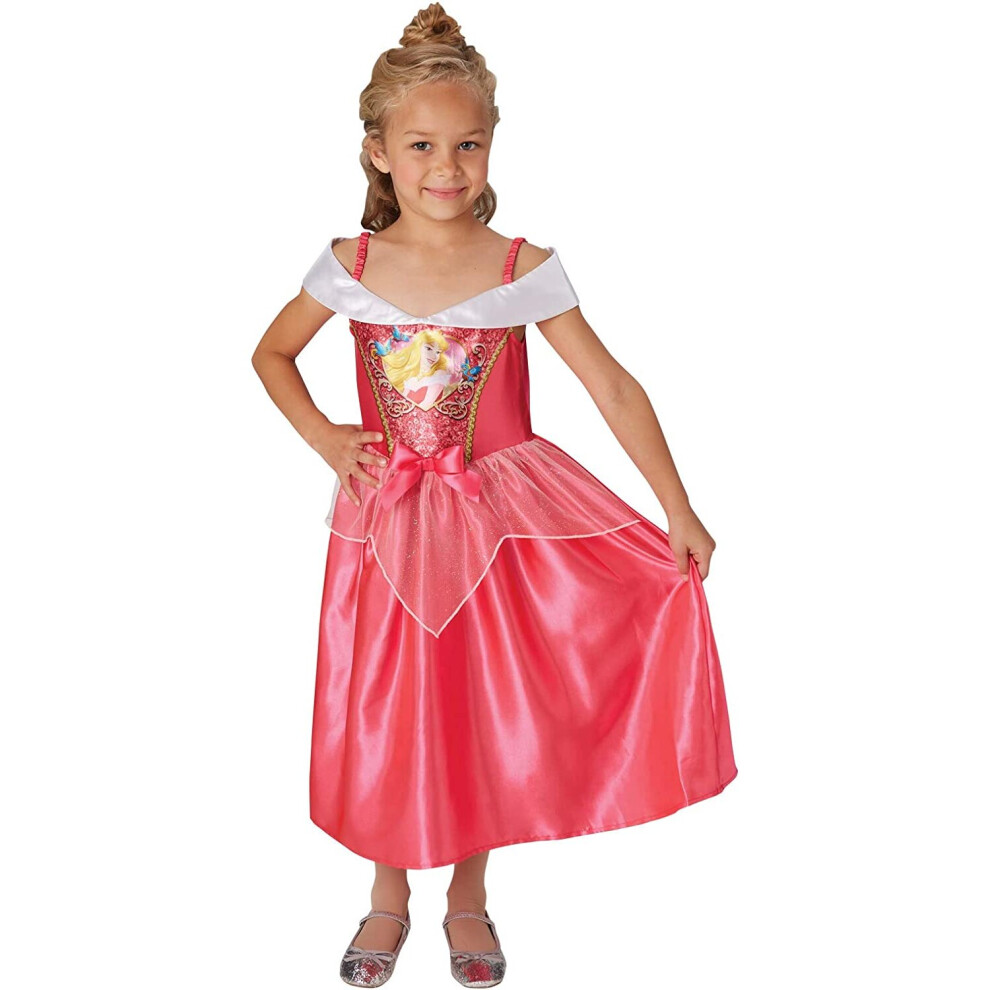 Rubies Rubie's Official Disney Princess Aurora Sleeping Beauty Sequin Girls Costume, Kids Fancy Dress