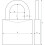 Abus ABUS AB145/20 Negro Padlock, Black 3