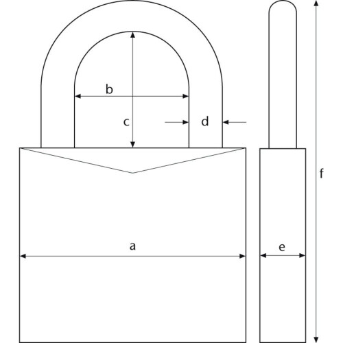 Abus ABUS AB145/20 Negro Padlock, Black 2