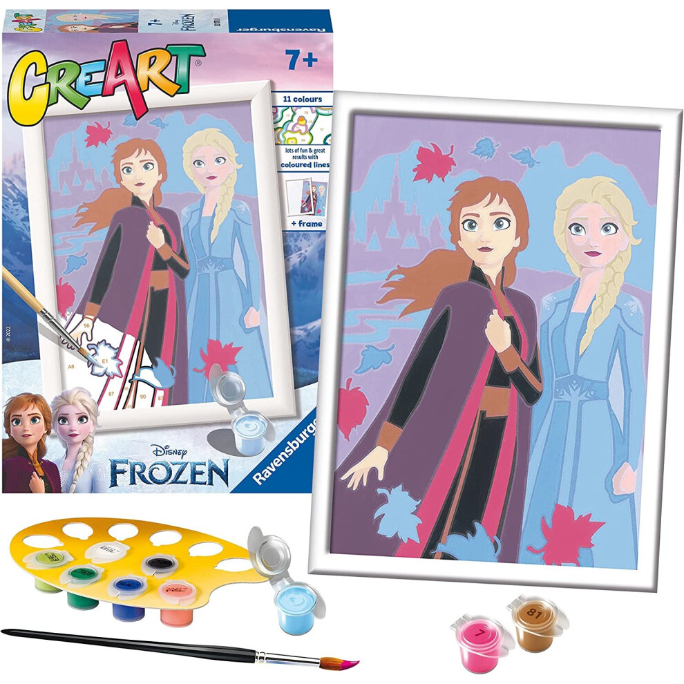 Ravensburger Creart Paint By Numbers Disney Frozen Elsa And Anna
