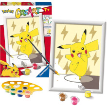 Pintura por números - CREART - Pikachu - Multicolor - Para niños a partir de 6 años - Ravensburger 20241