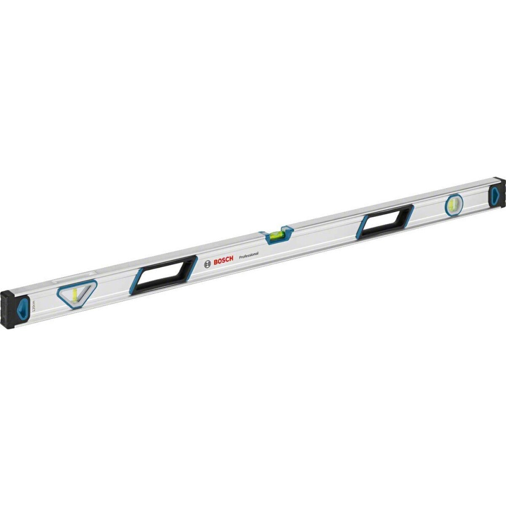 Bosch Professional 120 cm Spirit Level (Non-magnetic, All-Round Readability, Aluminium Housing, Robust End Caps, in Blister Packaging)