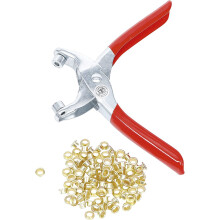 Kraftmann 75830 | Eyelet Pliers with 100 Round Eyelets | 4.5 mm
